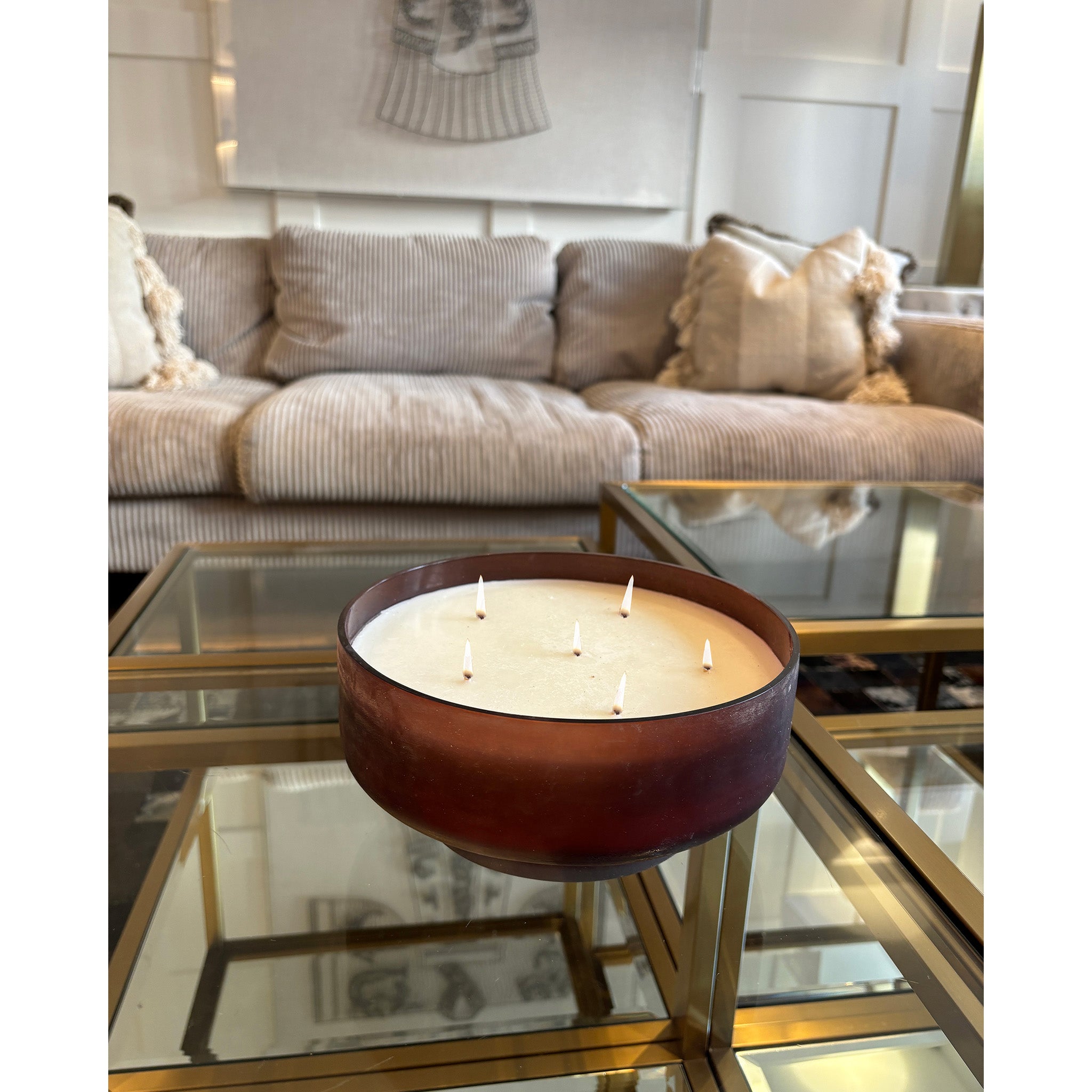 Extra Large 6 Wick Cedar Scent Candle